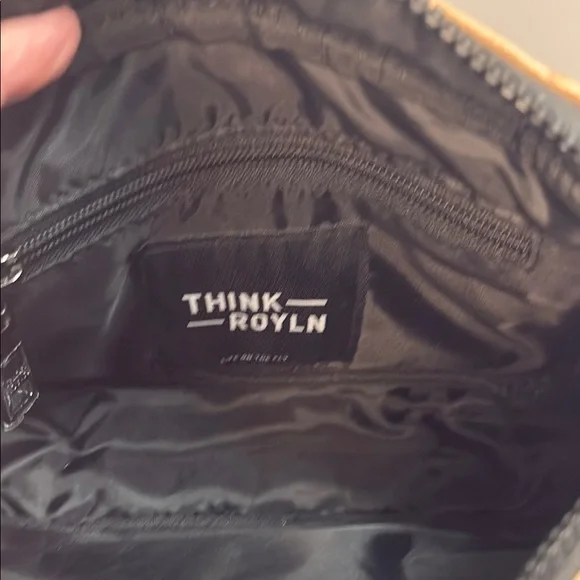 THINK ROYLN Tan and Black Quilted Crossbody Bag - Picture 8 of 13